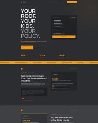 Single Parent Insurance Professional Website Template