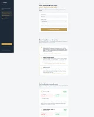 Small Business Tax Savings & Reduction Website Template