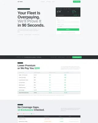 Small Business Owner Insurance Comparison Website Template