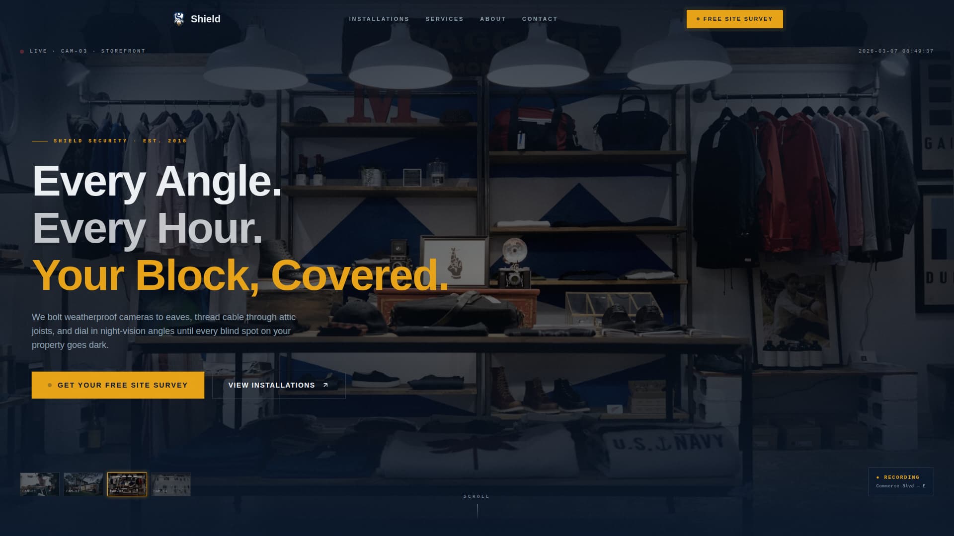 Home Security & Automation Booking Website Template