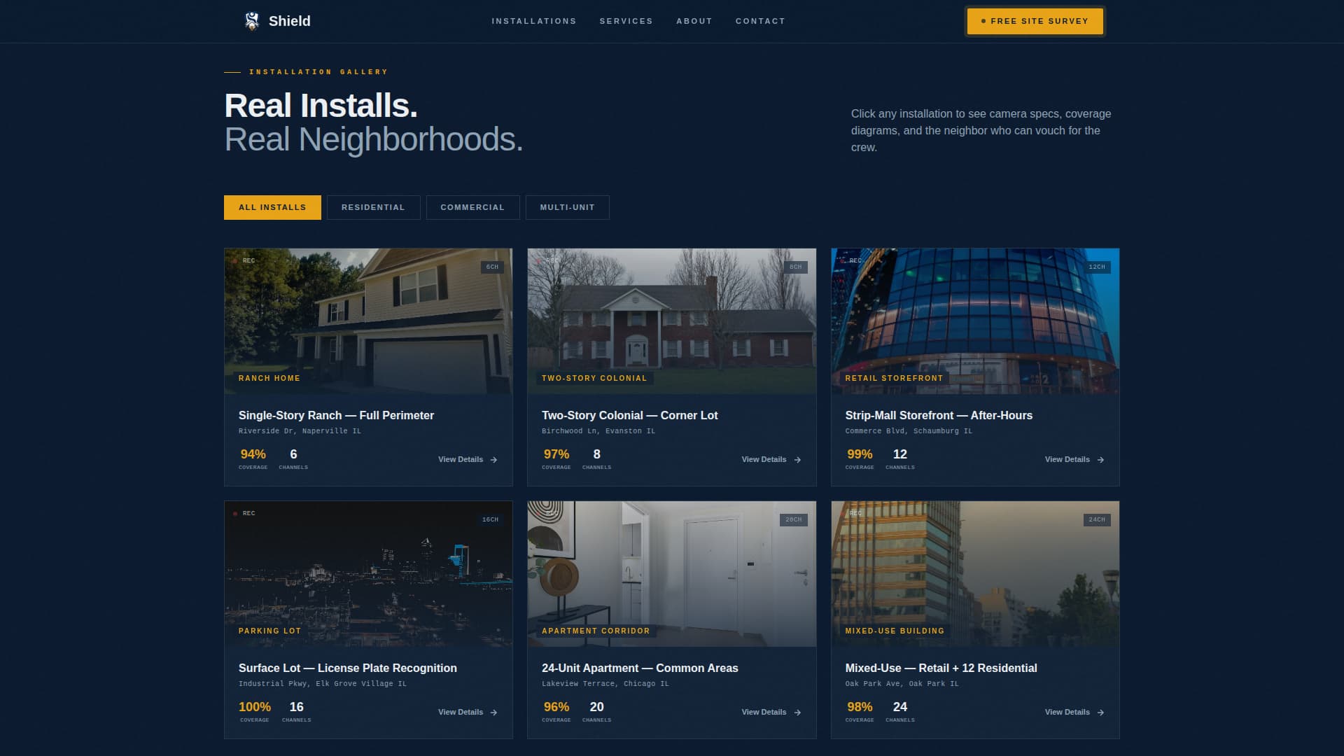 Home Security & Automation Booking Website Template