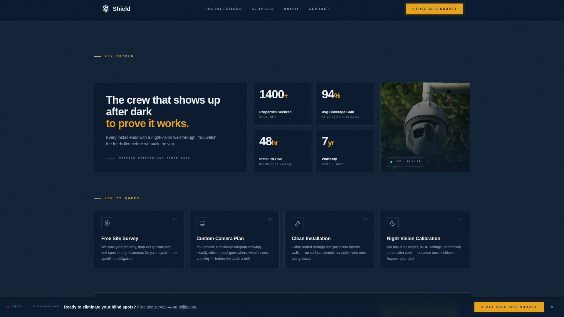 Home Security & Automation Booking Website Template