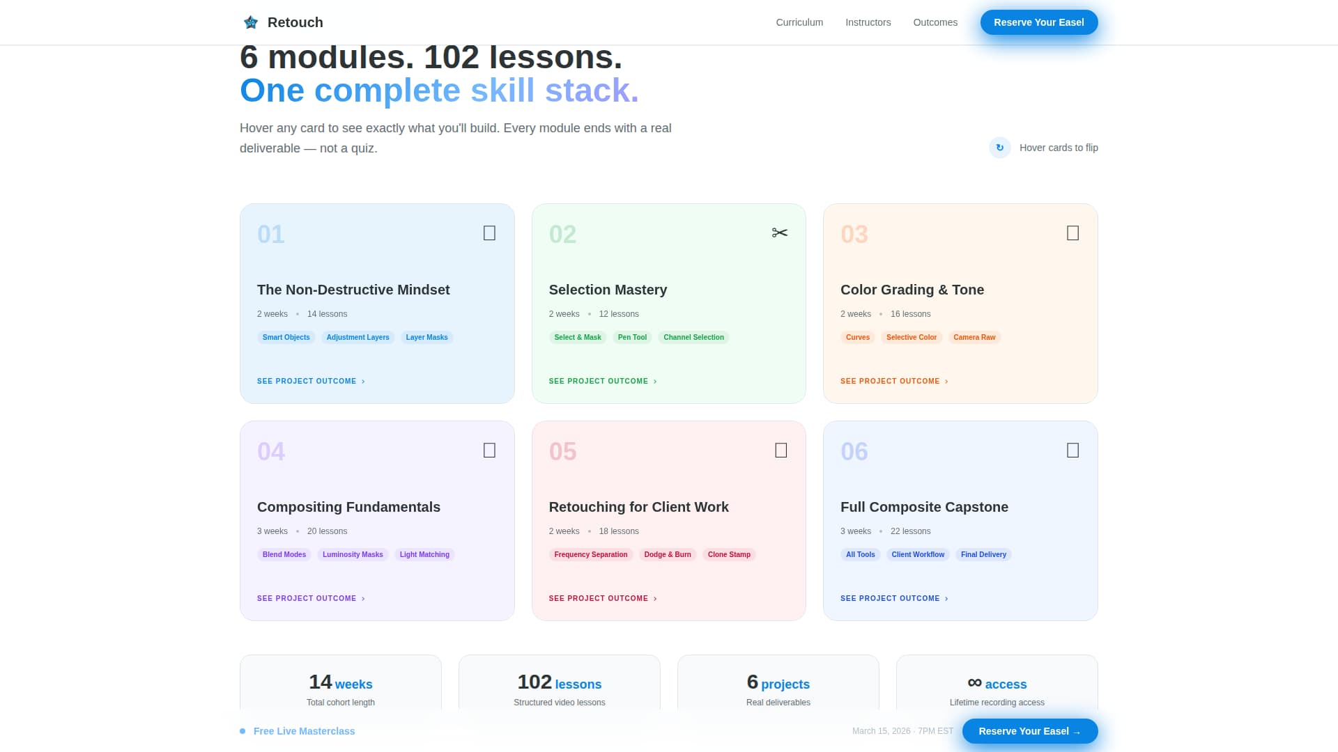 Online Skill Courses Professional Website Template
