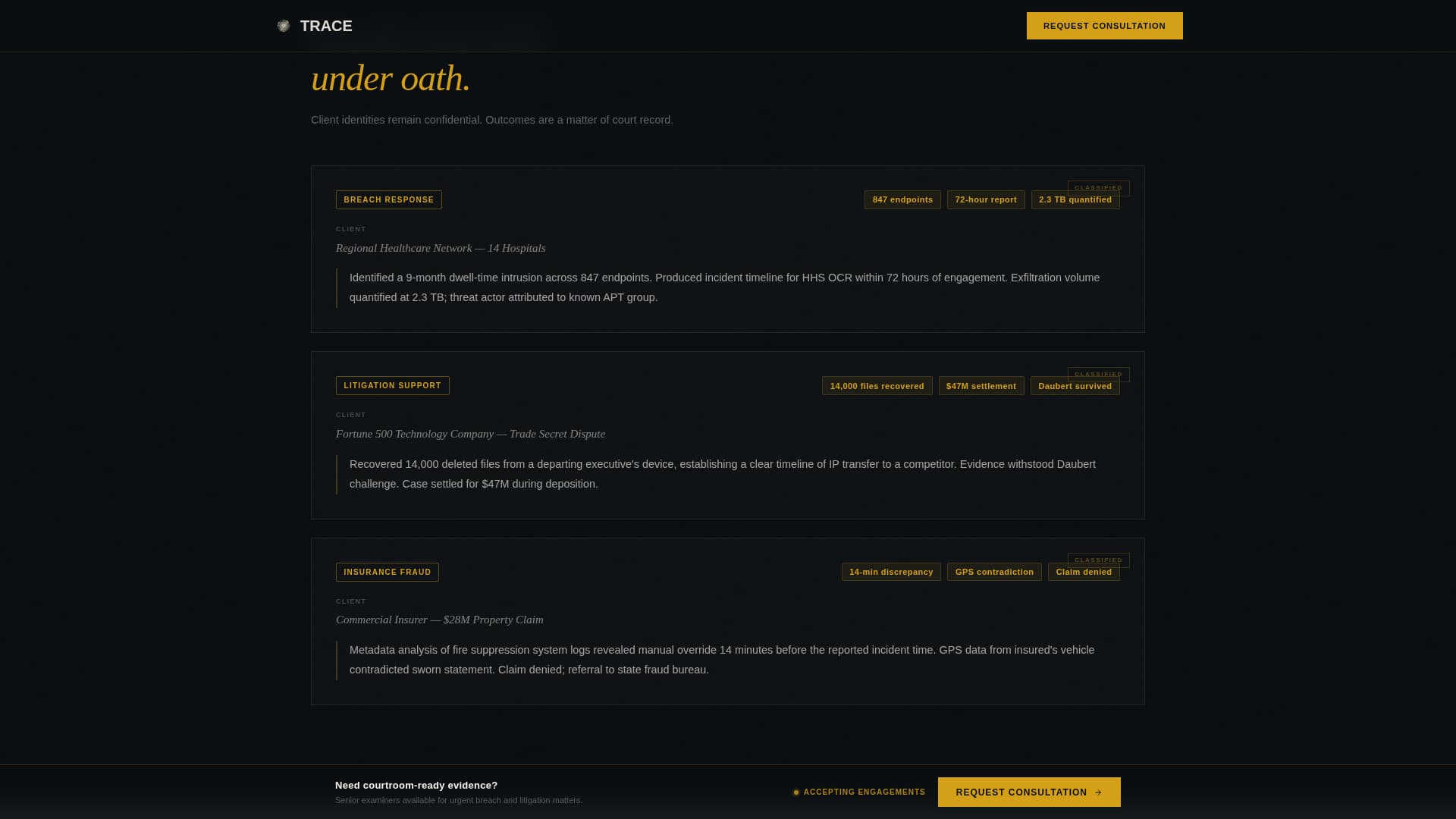 Private Investigation Professional Website Template