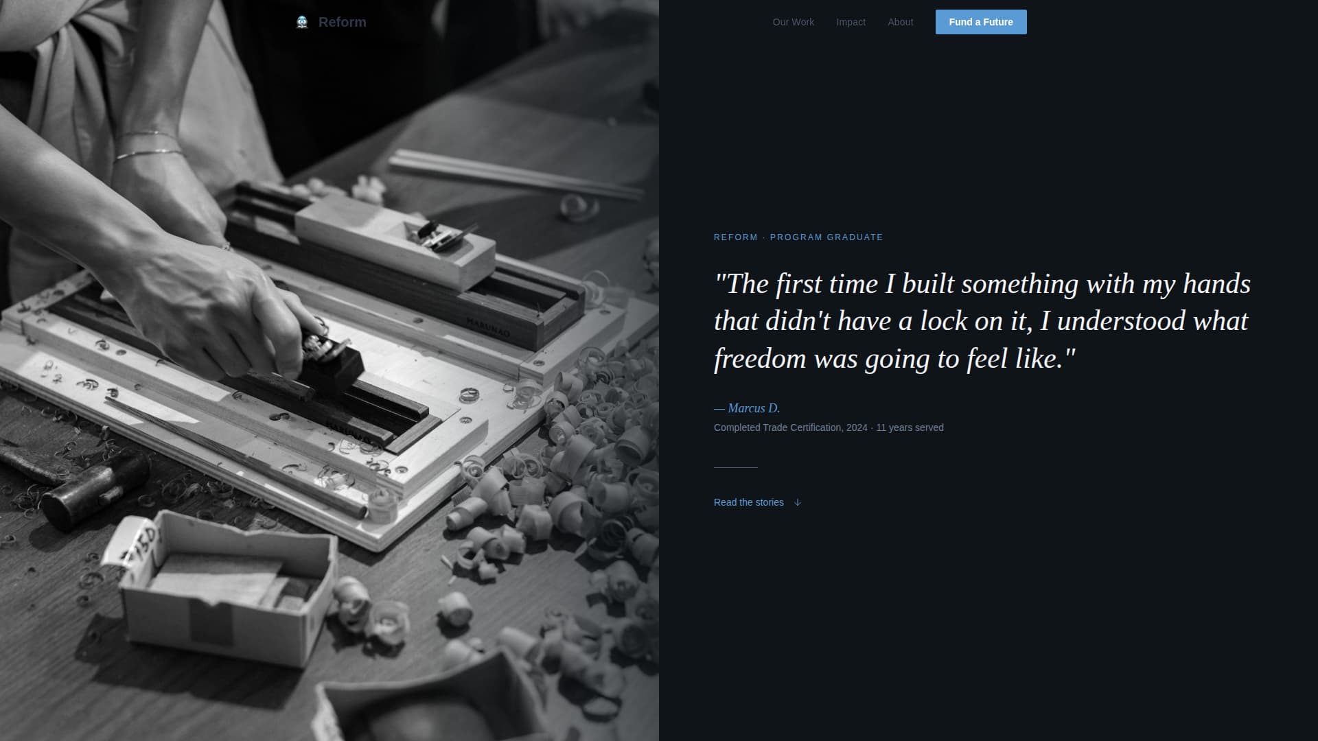 Prison Reform Nonprofit Blog Website Template