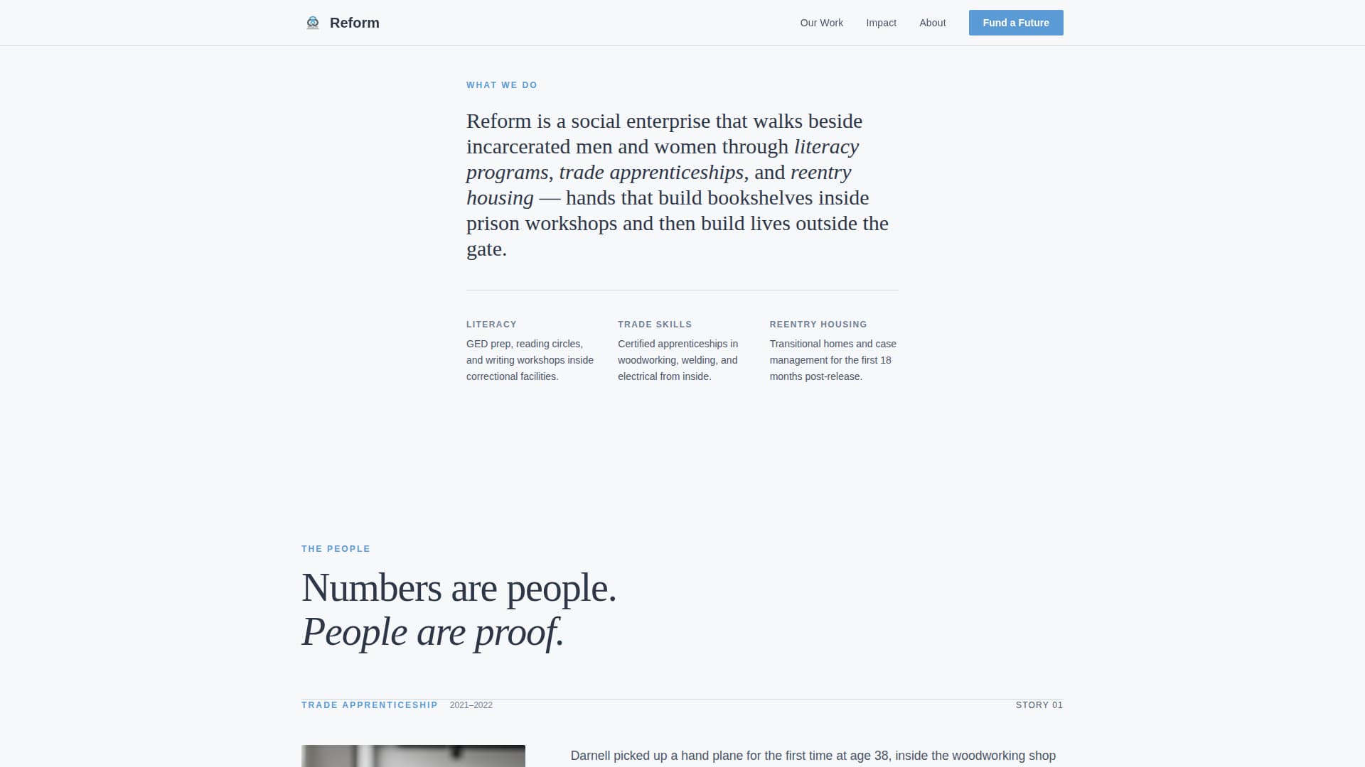 Prison Reform Nonprofit Blog Website Template