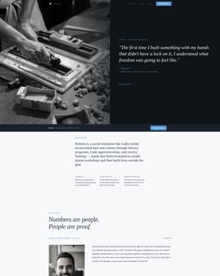 Prison Reform Nonprofit Blog Website Template