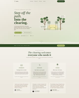 Outdoor & Nature Fitness Professional Website Template