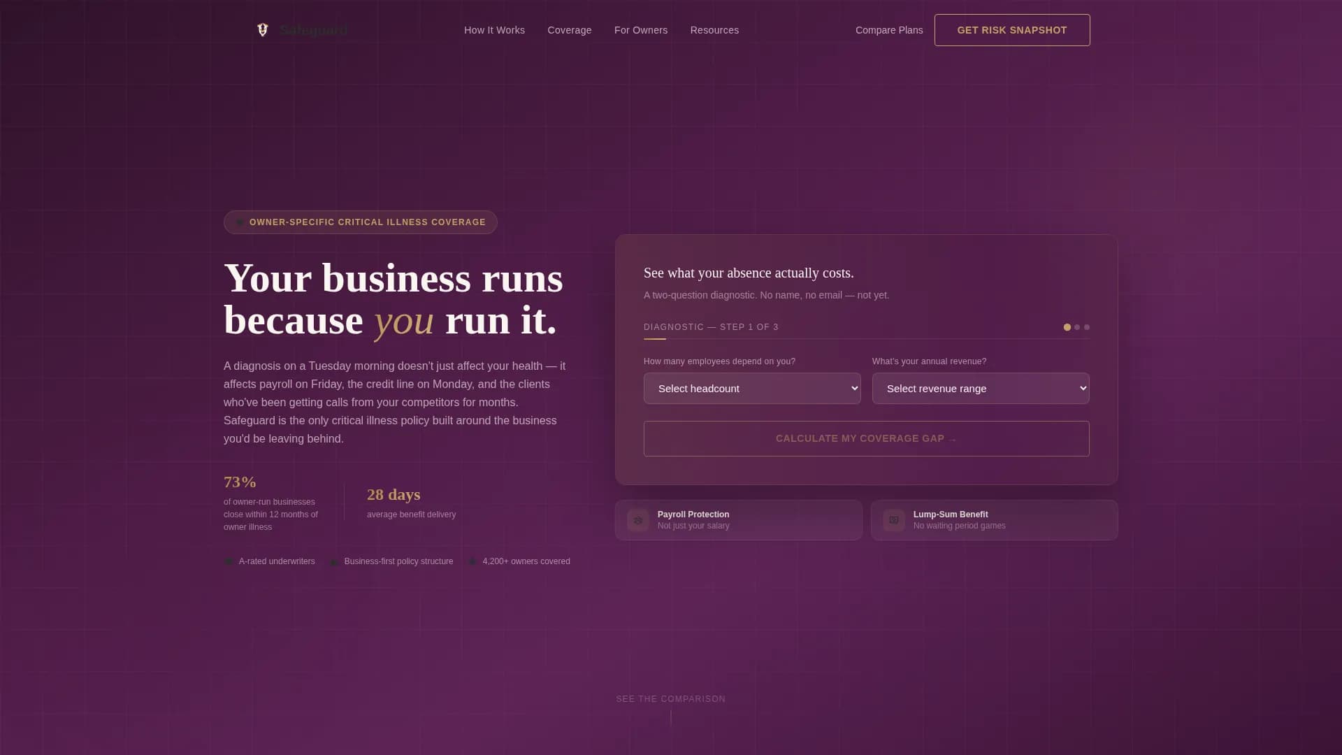 Advanced Small Business Owner Insurance Comparison Website Template