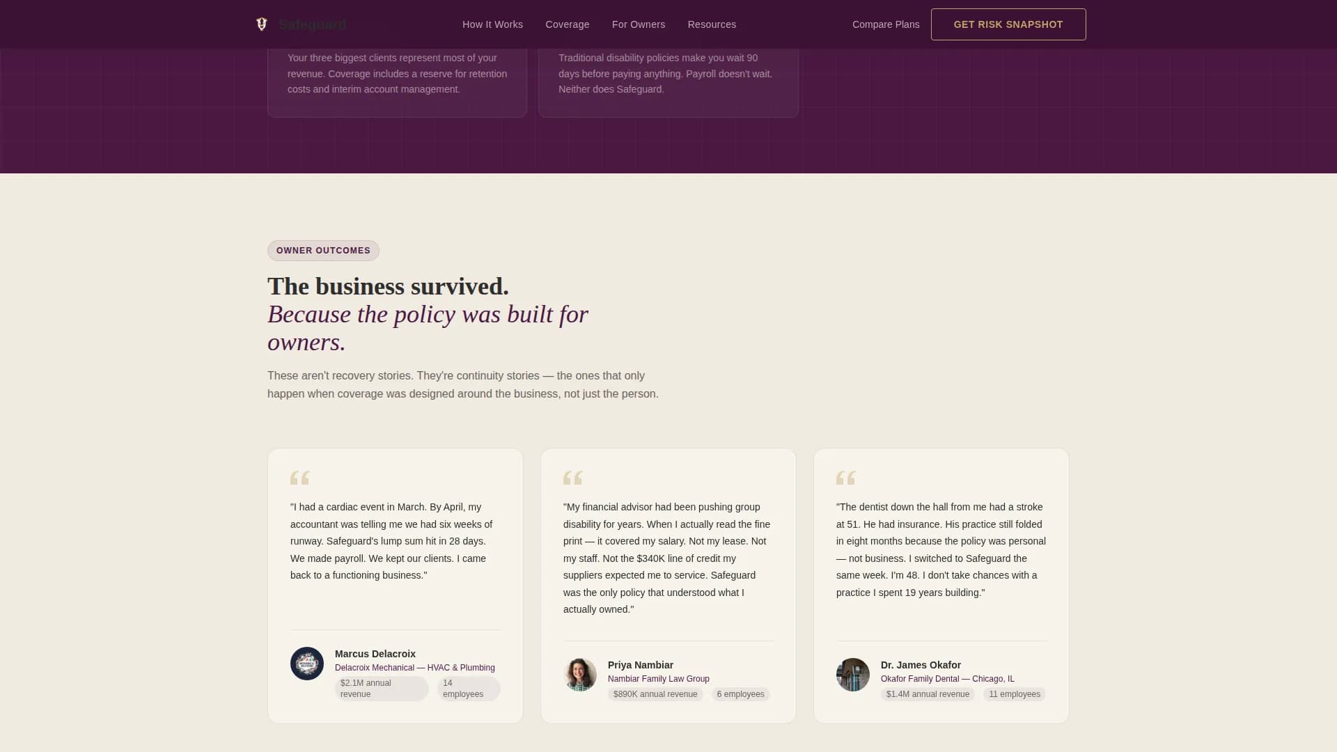 Advanced Small Business Owner Insurance Comparison Website Template
