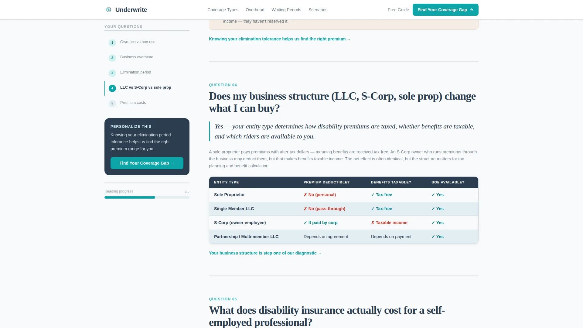 Advanced Small Business Owner Insurance FAQ & Common Questions Website Template