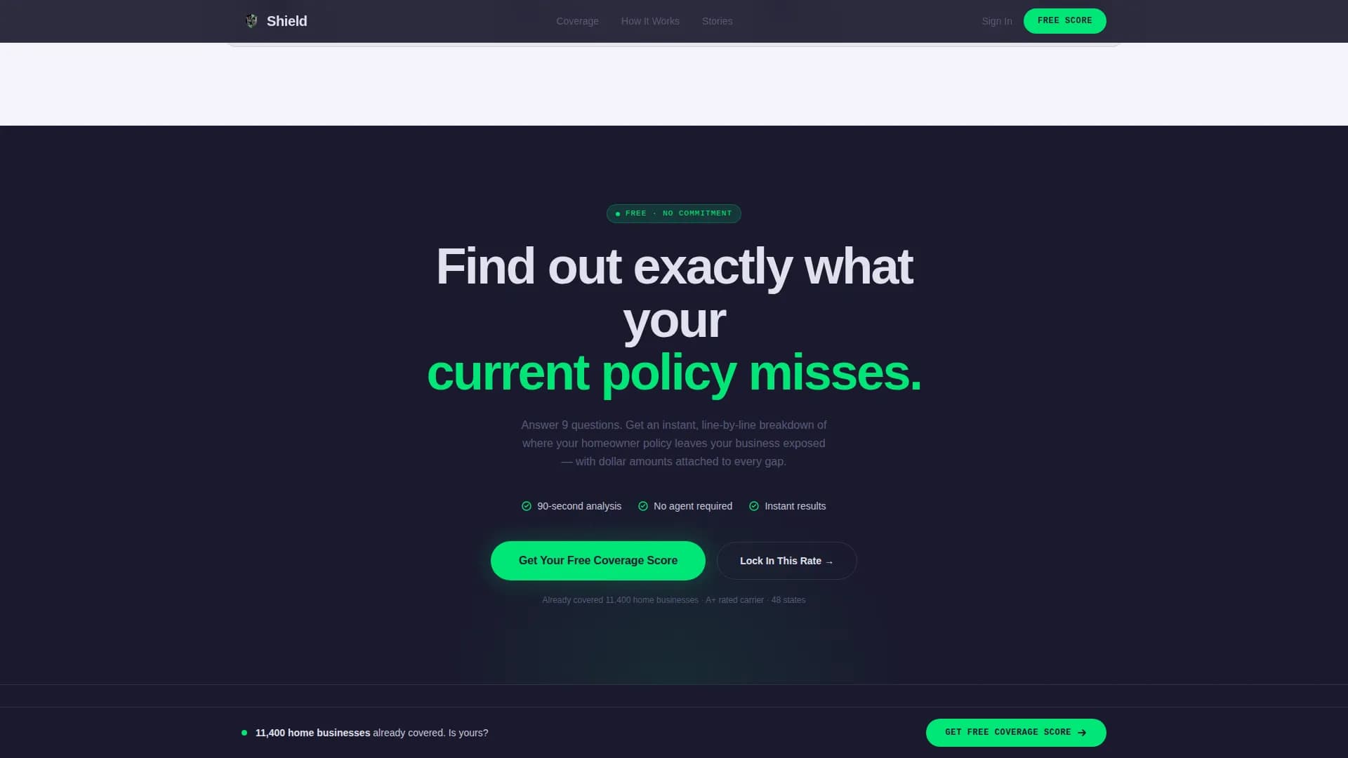 Specialist Small Business Owner Insurance Professional Website Template