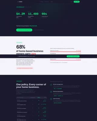 Specialist Small Business Owner Insurance Professional Website Template