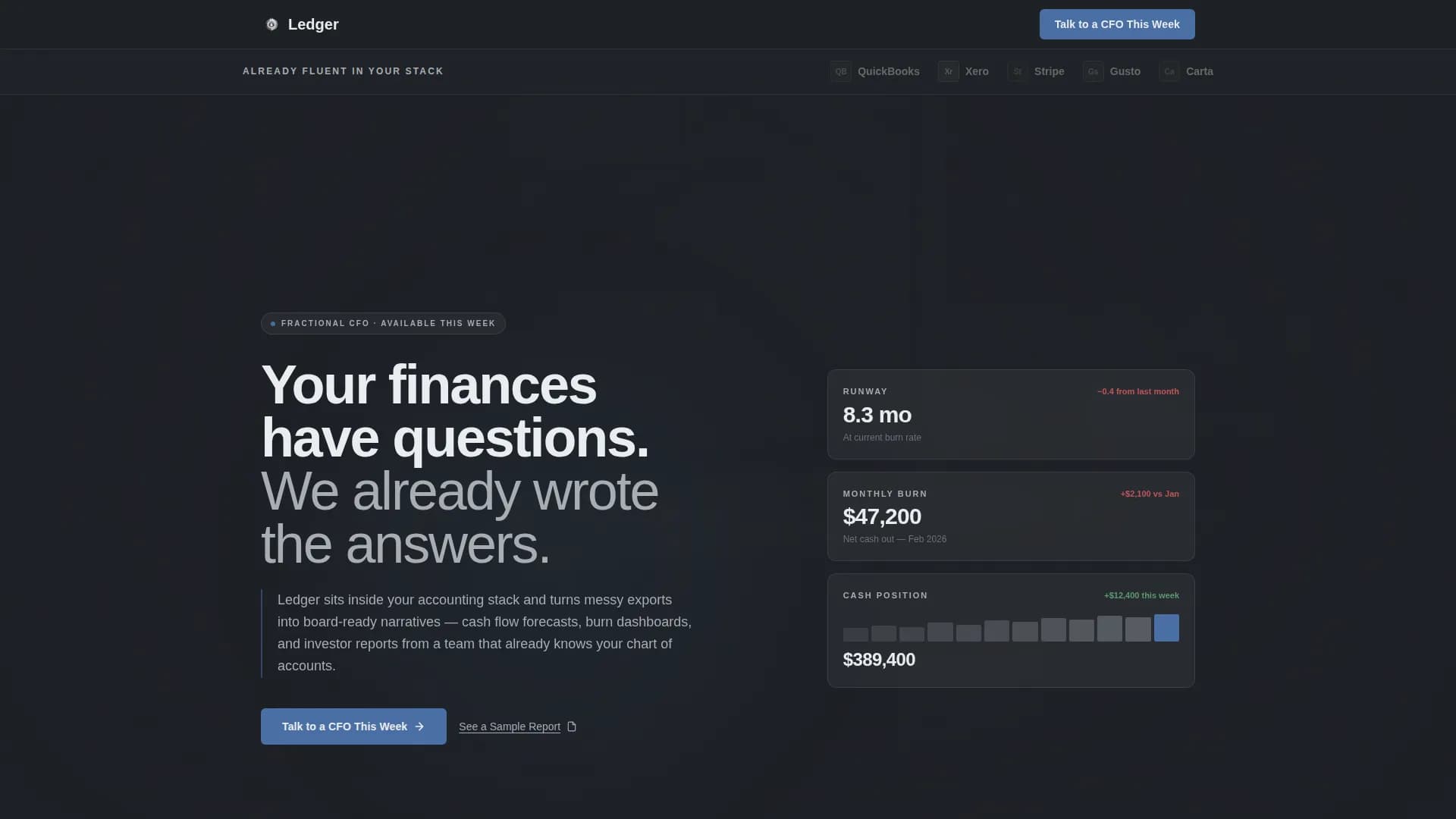 Board-Ready Virtual CFO Services Website Template