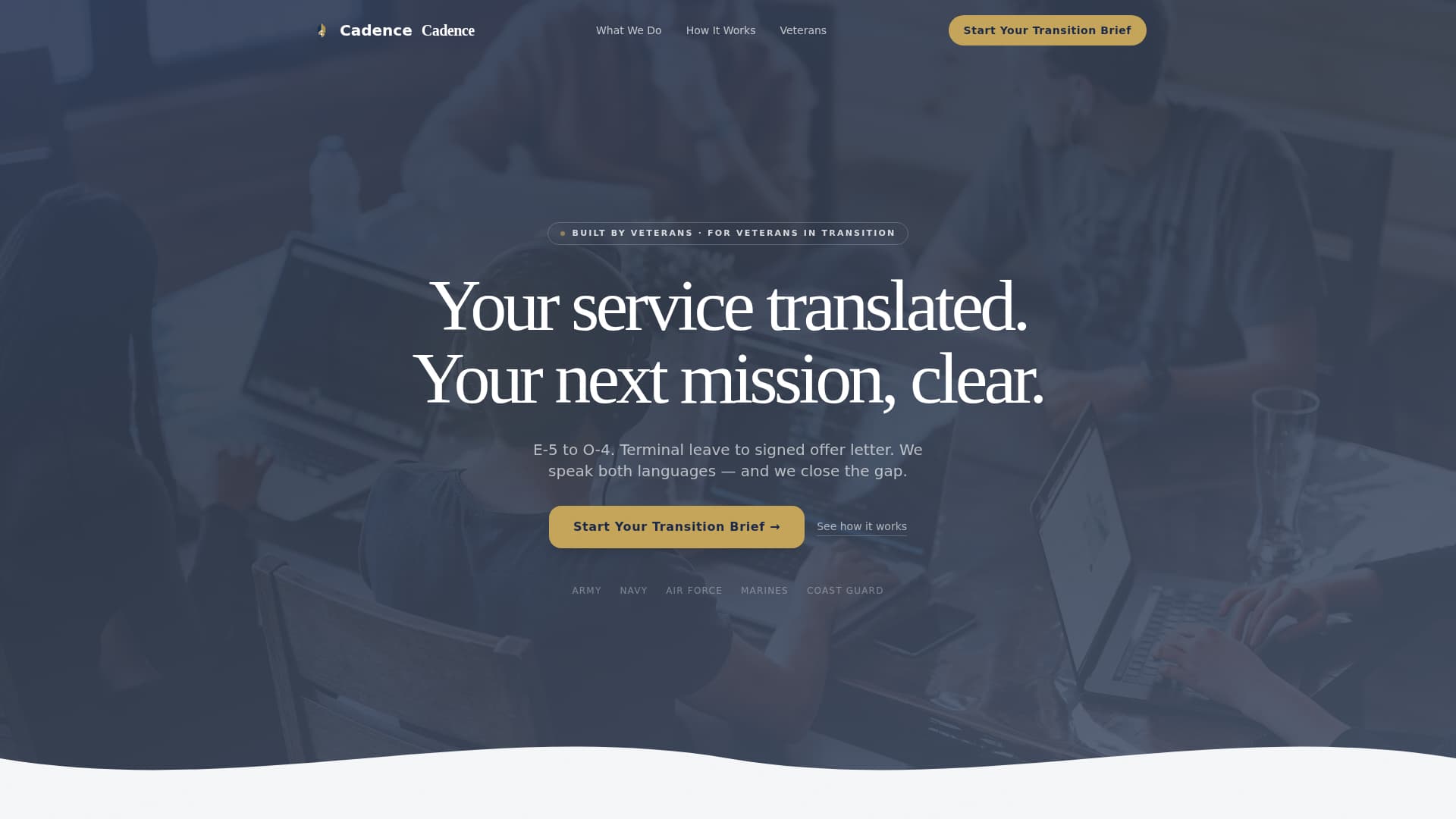 Veteran & Military Support Careers Website Template