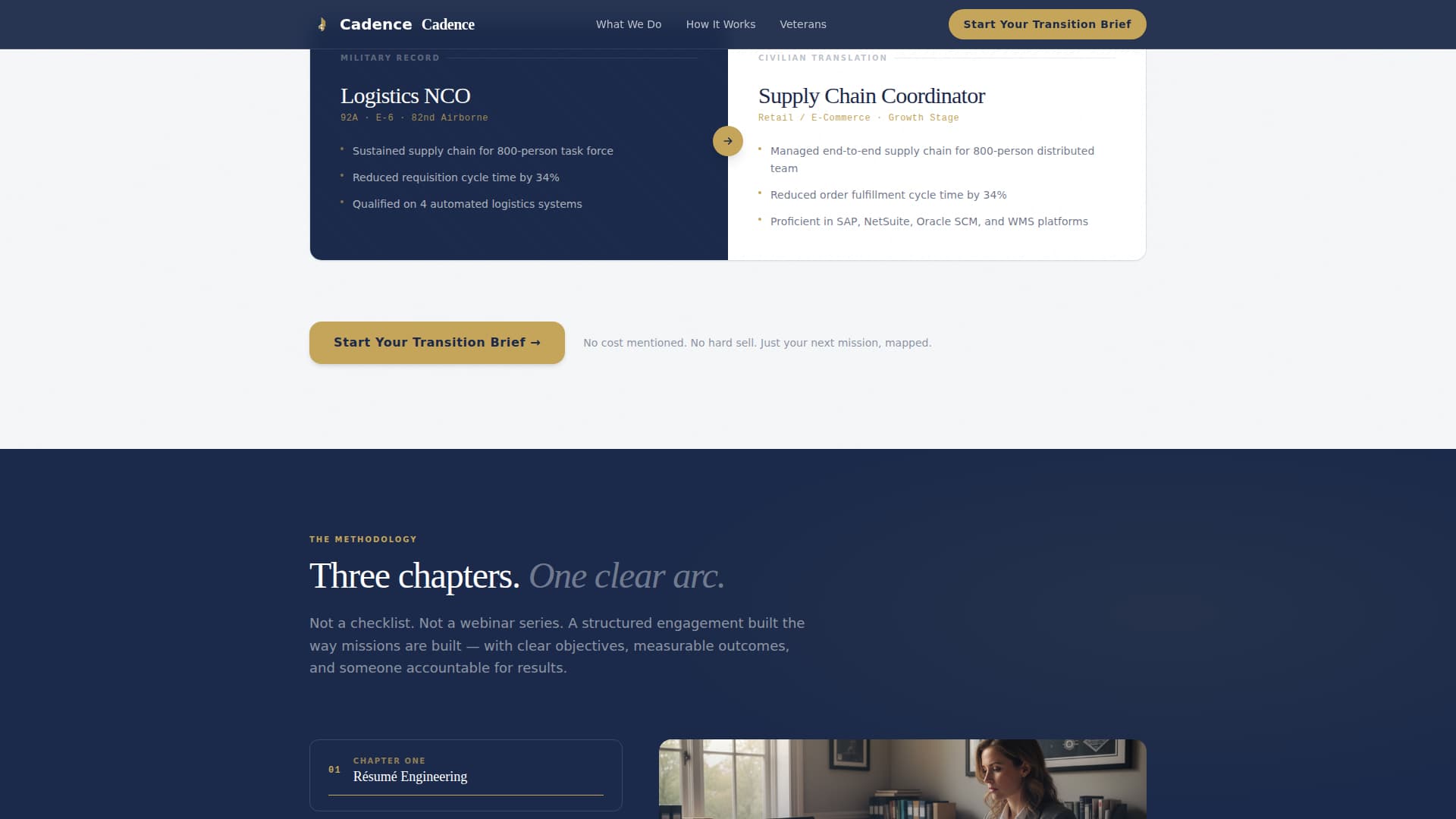 Veteran & Military Support Careers Website Template