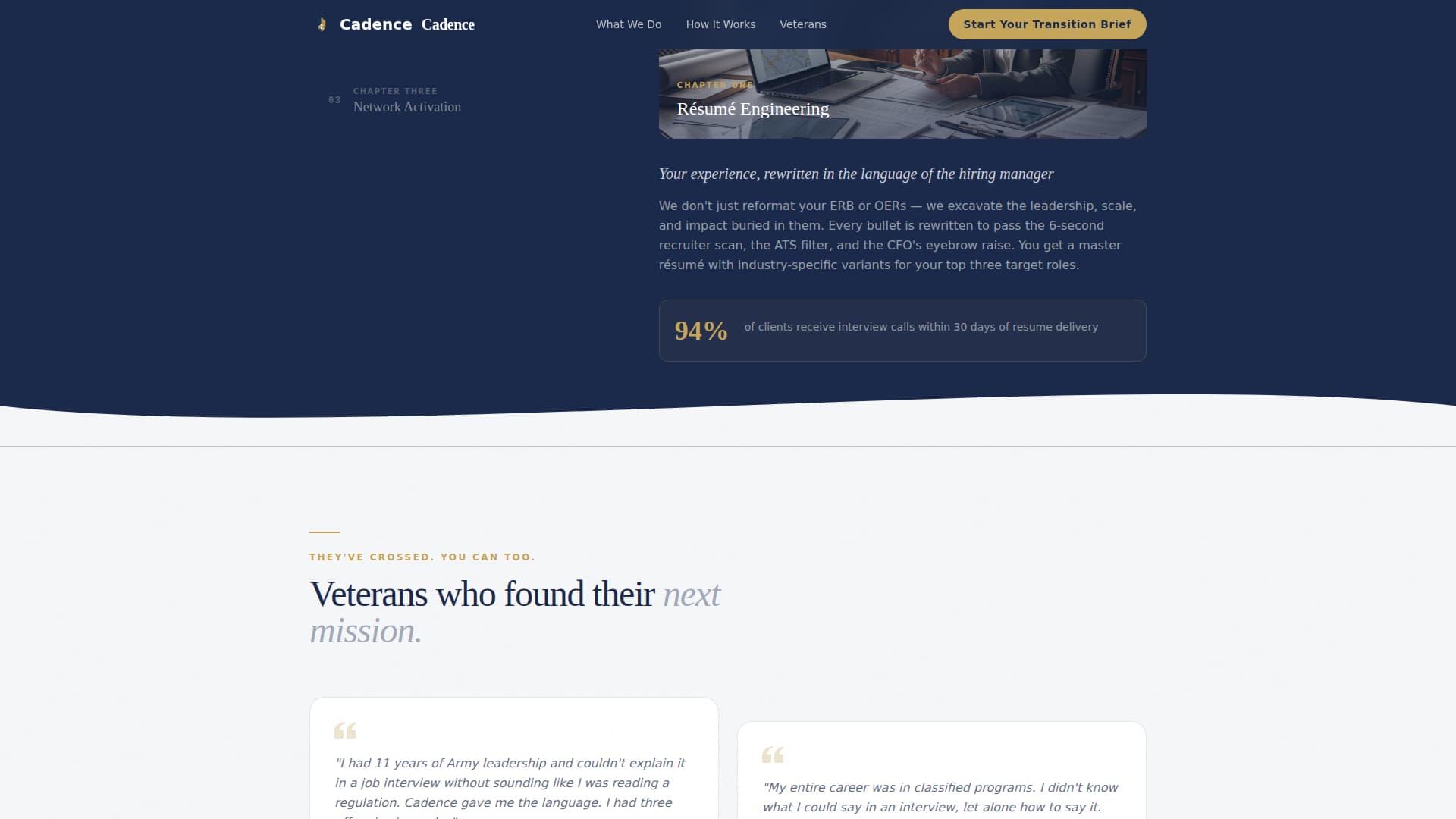 Veteran & Military Support Careers Website Template