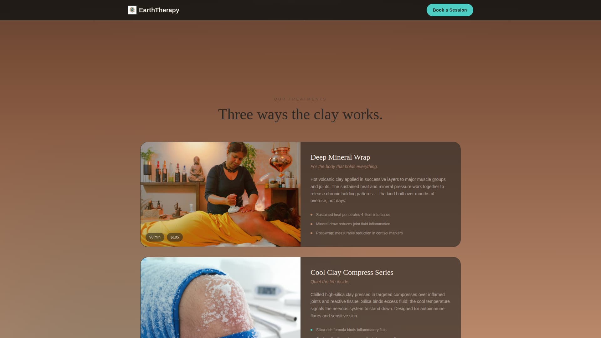 Local Wellness Modalities Appointment Booking Website Template