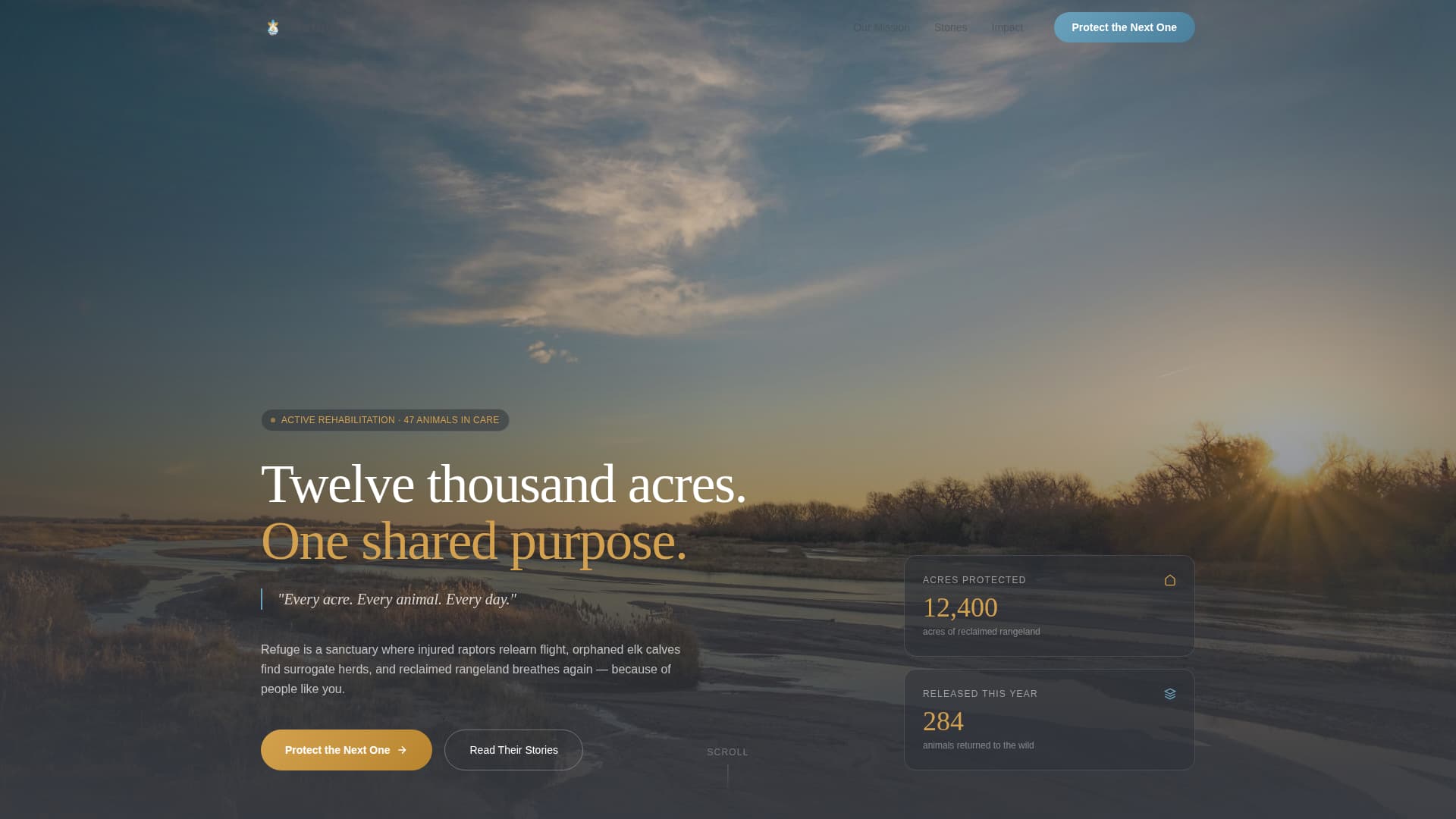 Environmental & Conservation NGO Reviews & Social Proof Website Template