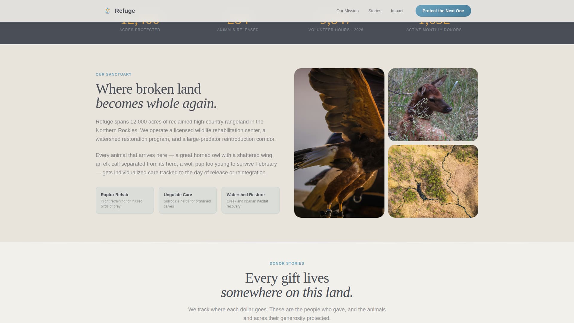 Environmental & Conservation NGO Reviews & Social Proof Website Template