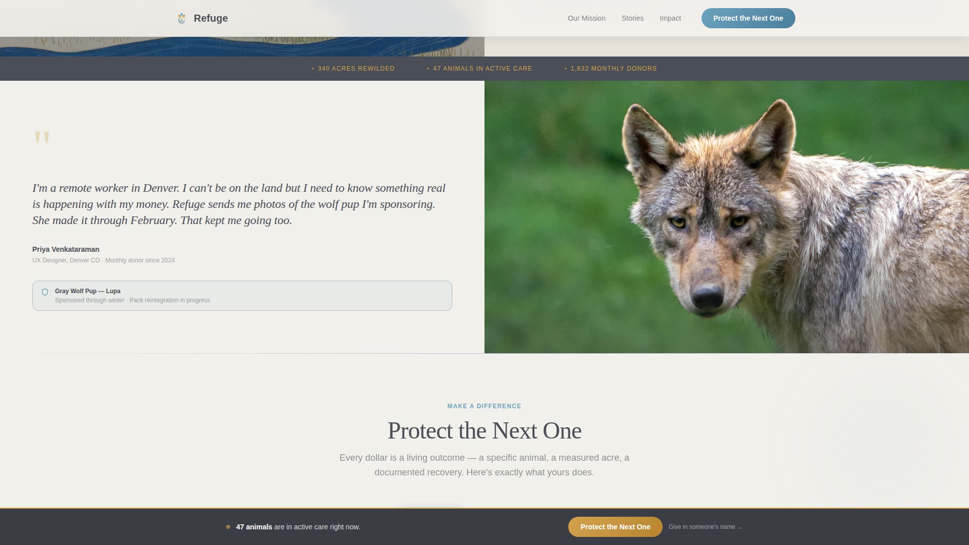 Environmental & Conservation NGO Reviews & Social Proof Website Template
