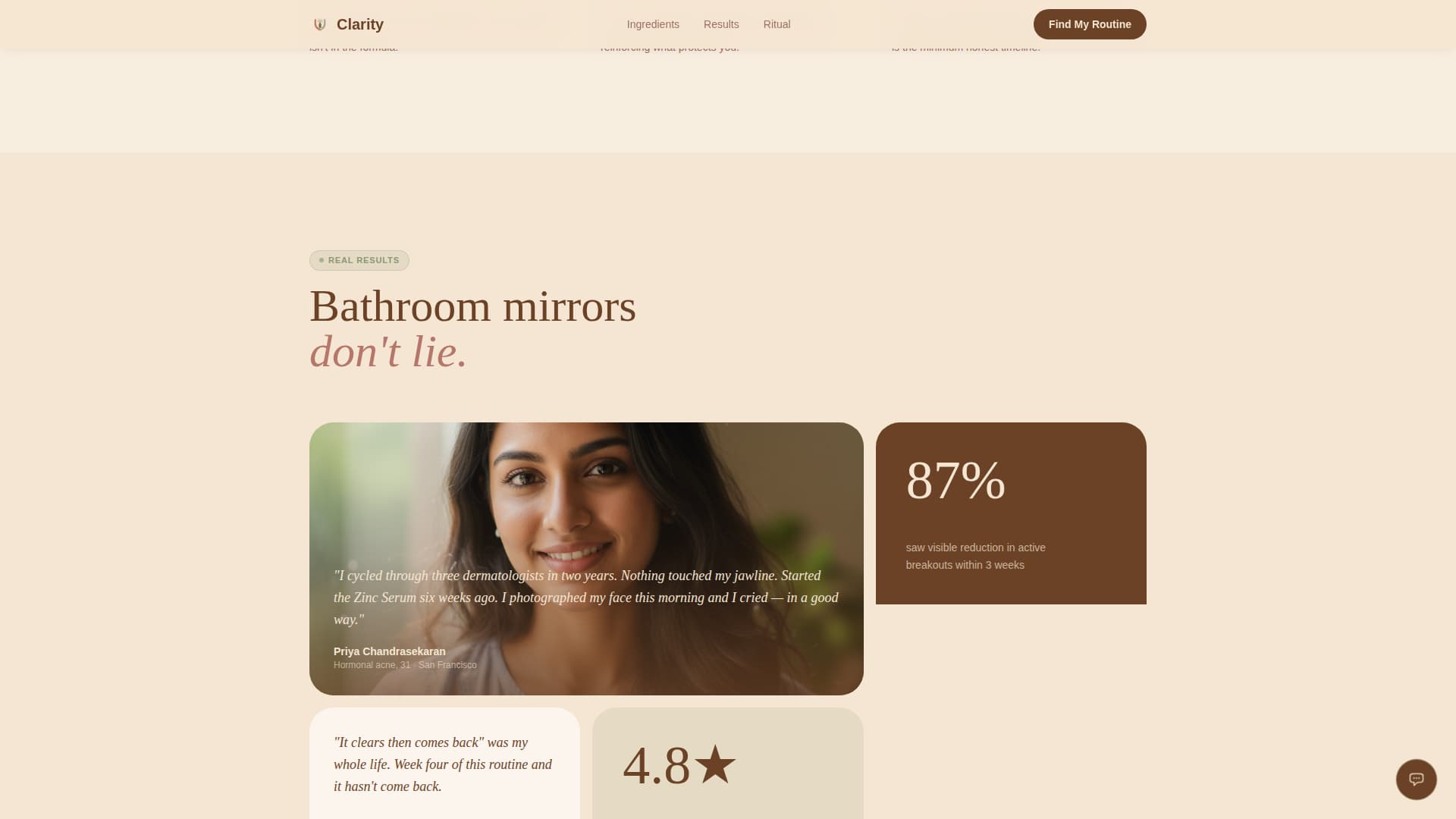 Inclusive Beauty & Skincare Reviews Website Template