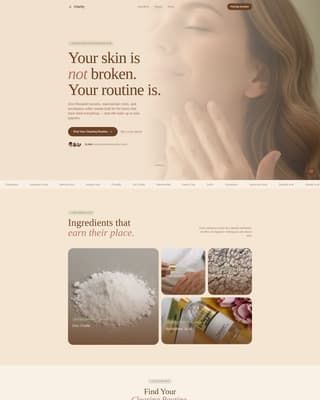 Inclusive Beauty & Skincare Reviews Website Template