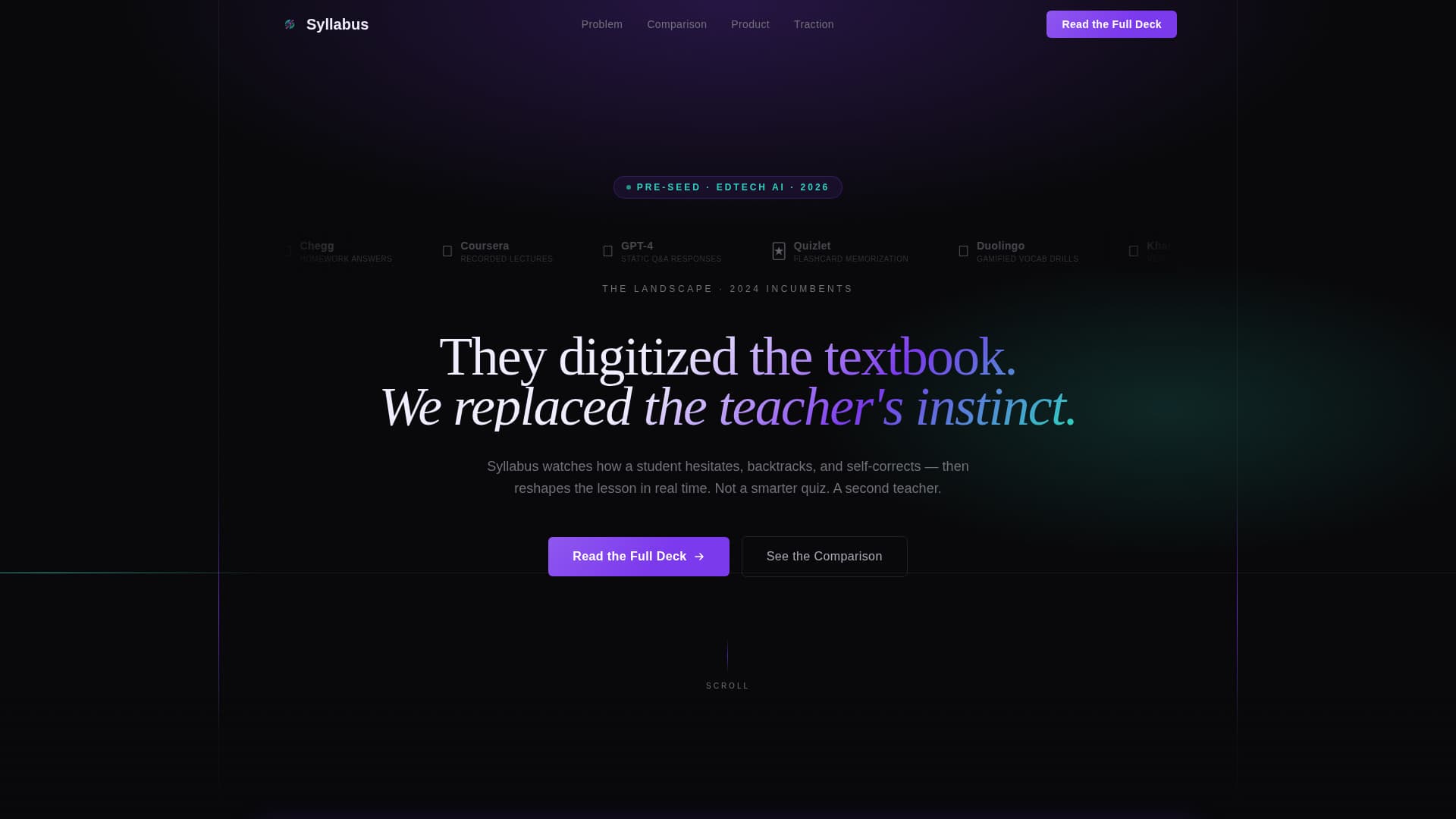 Syllabus - Adaptive Edtech Landing Page Template