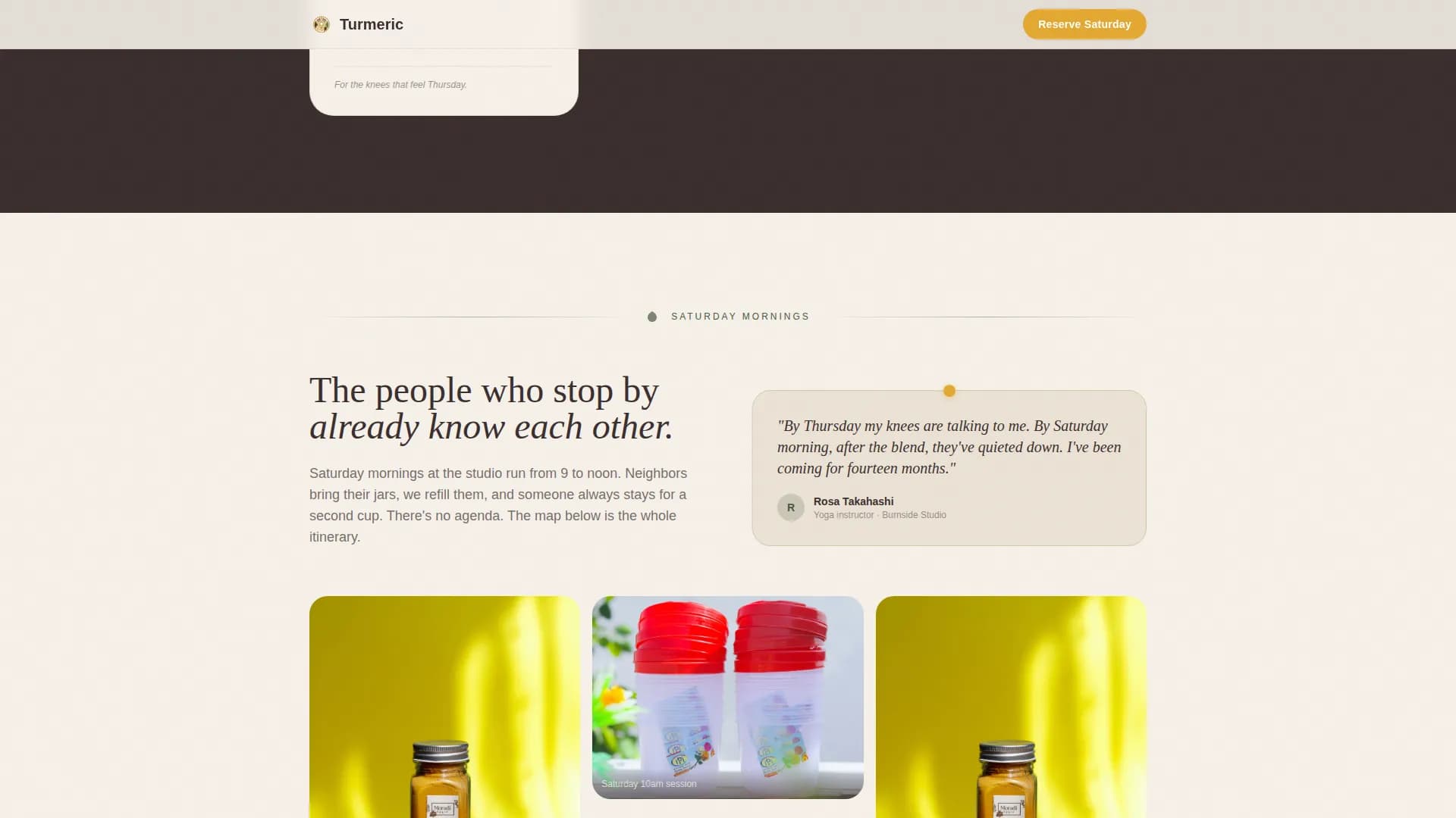 Turmeric — Supplement Marketplace Landing Page Template