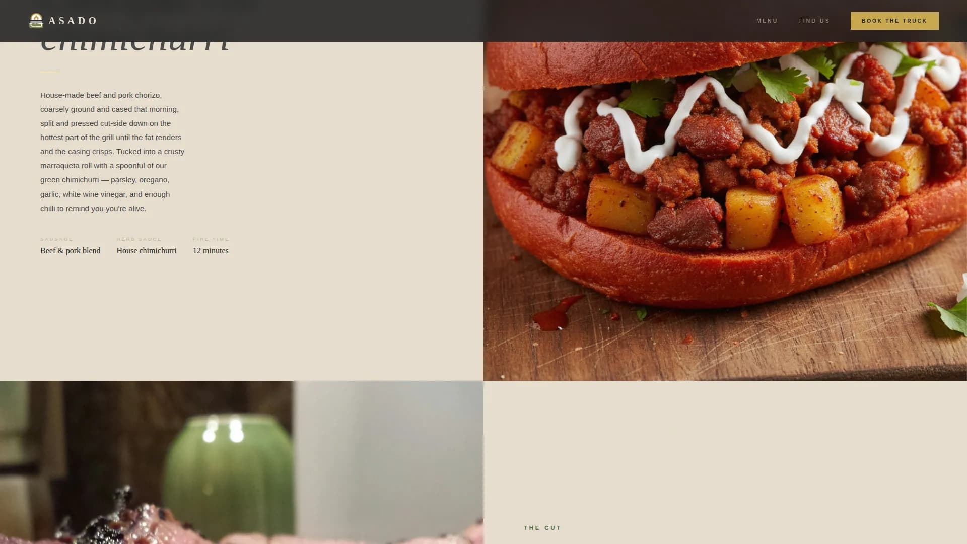 Asado — Oakfired Argentinian Catering Landing Page Template