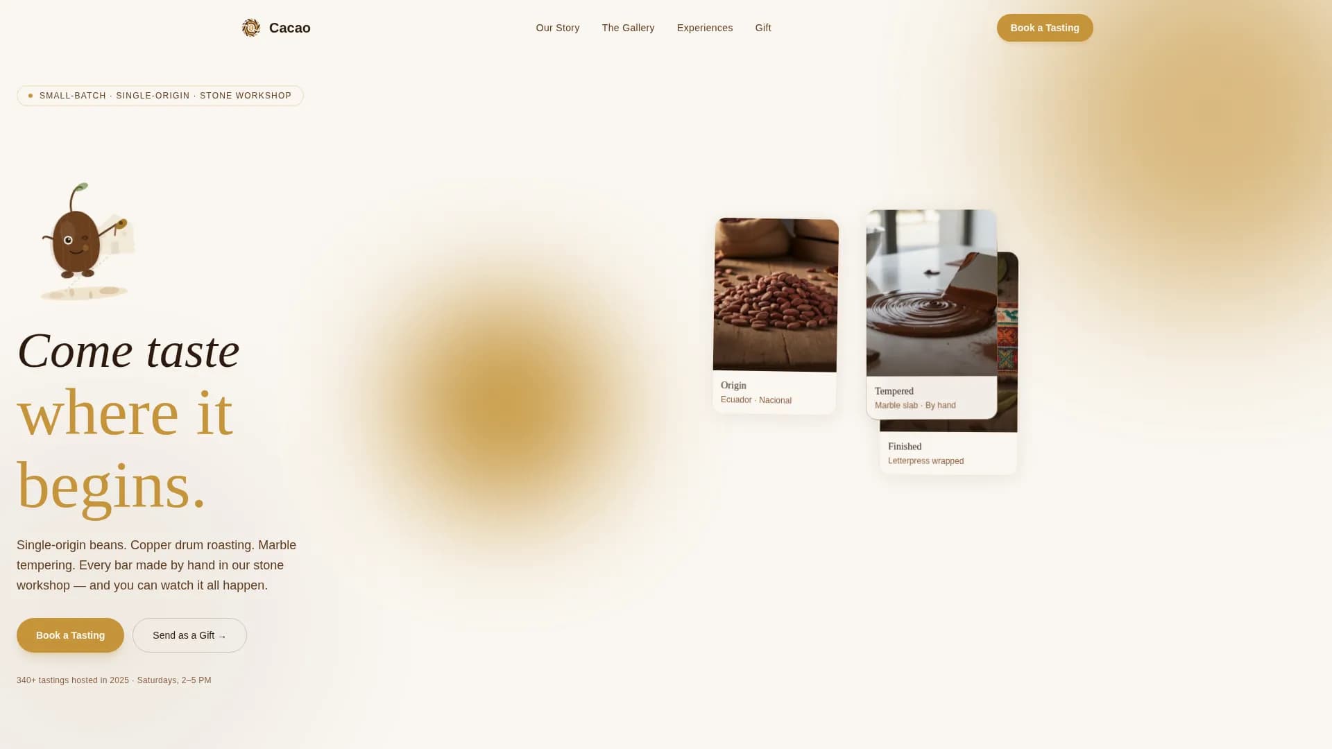 Chocolate & Confectionery Appointment Booking Website Template