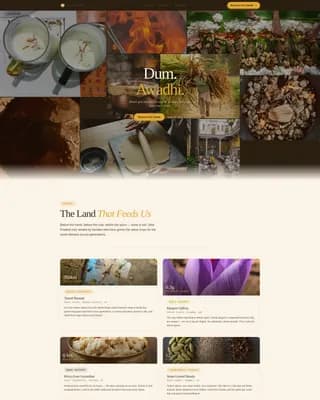 Certified Regional & Specialty Restaurant Appointment Booking Website Template