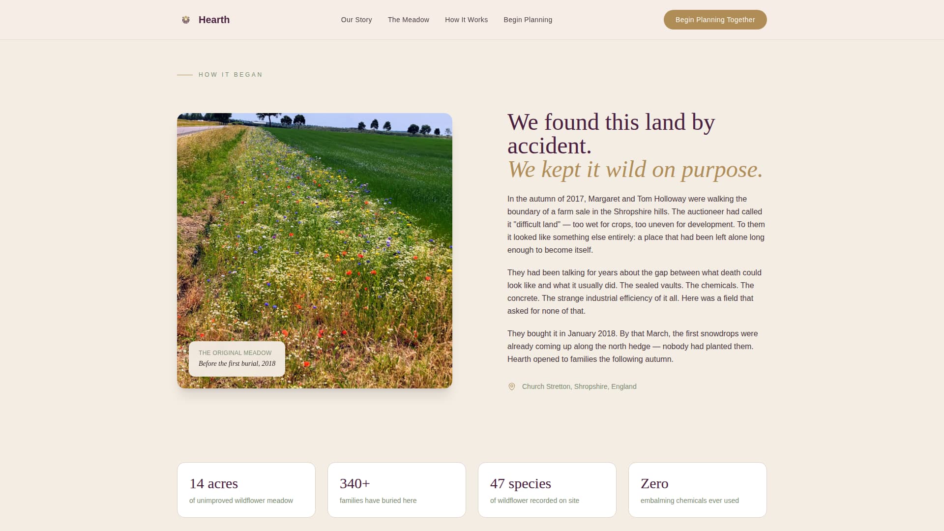 Cemetery & Burial Professional Website Template