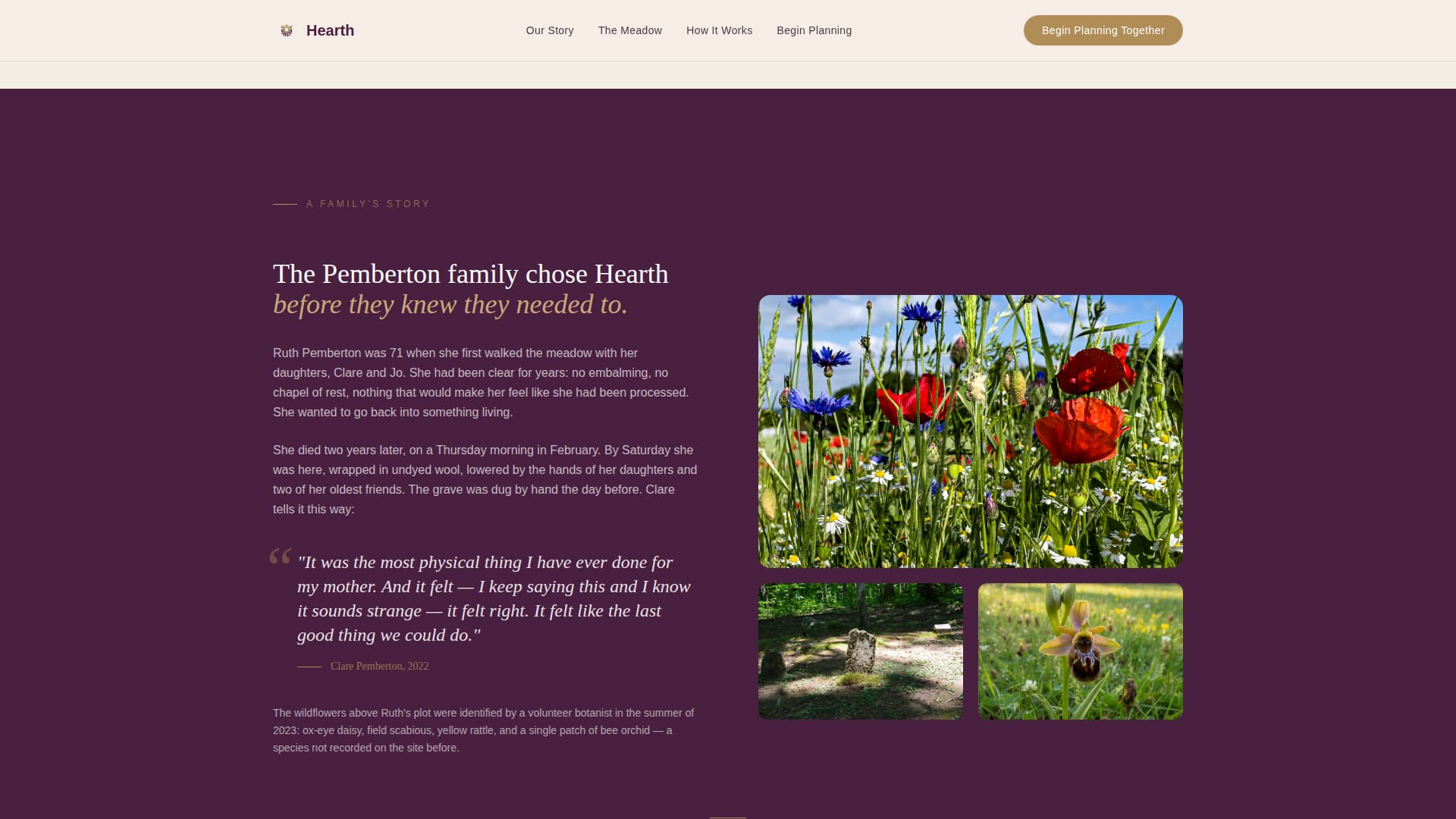 Cemetery & Burial Professional Website Template