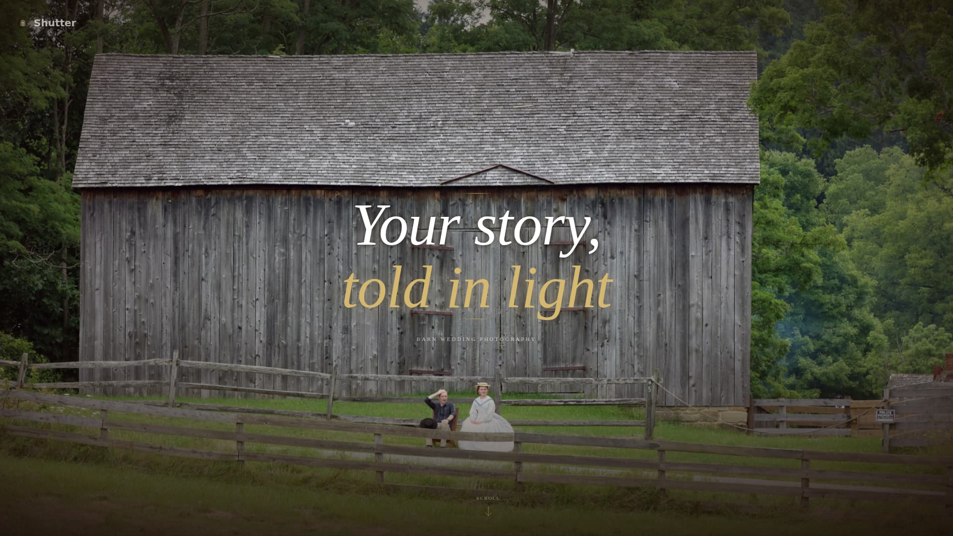 Barn Wedding Booking Website Template
