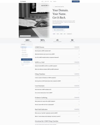 Intellectual Property Booking Website Template