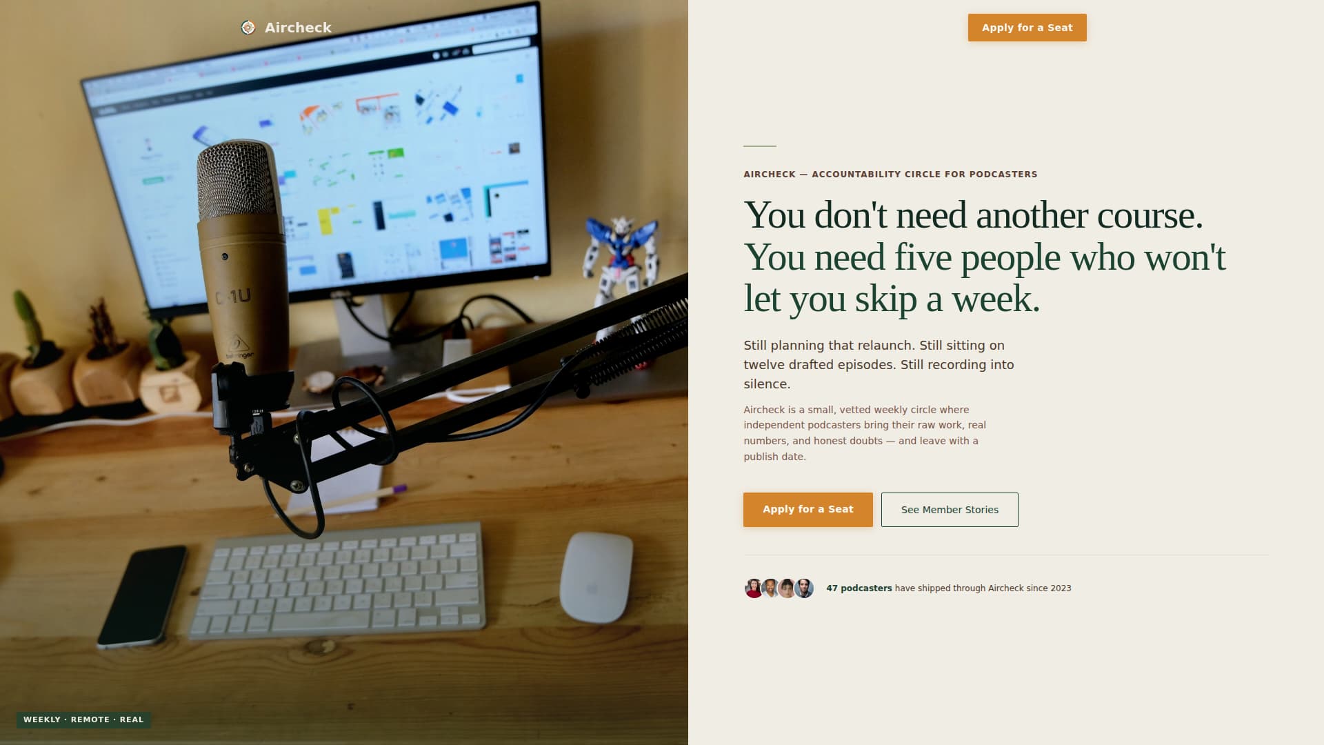 Podcasters Community Professional Website Template
