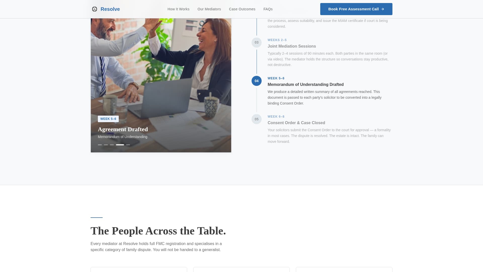 Mediation & Alternative Dispute Booking Website Template