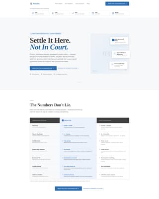 Mediation & Alternative Dispute Booking Website Template