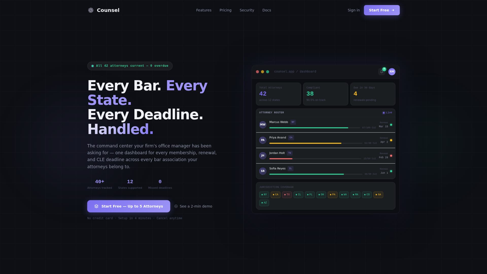 Legal Software Privacy Policy Website Template