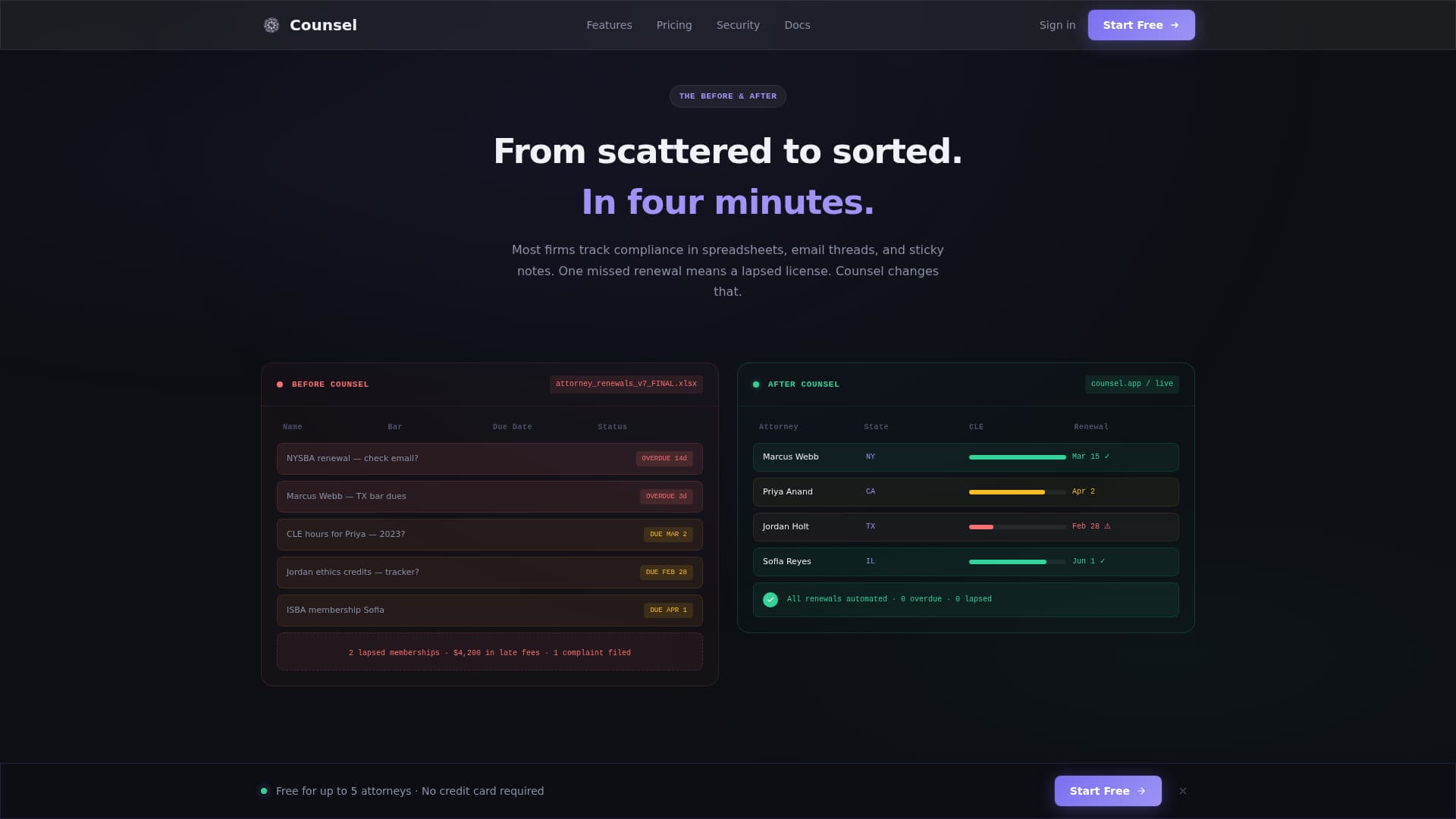 Legal Software Privacy Policy Website Template