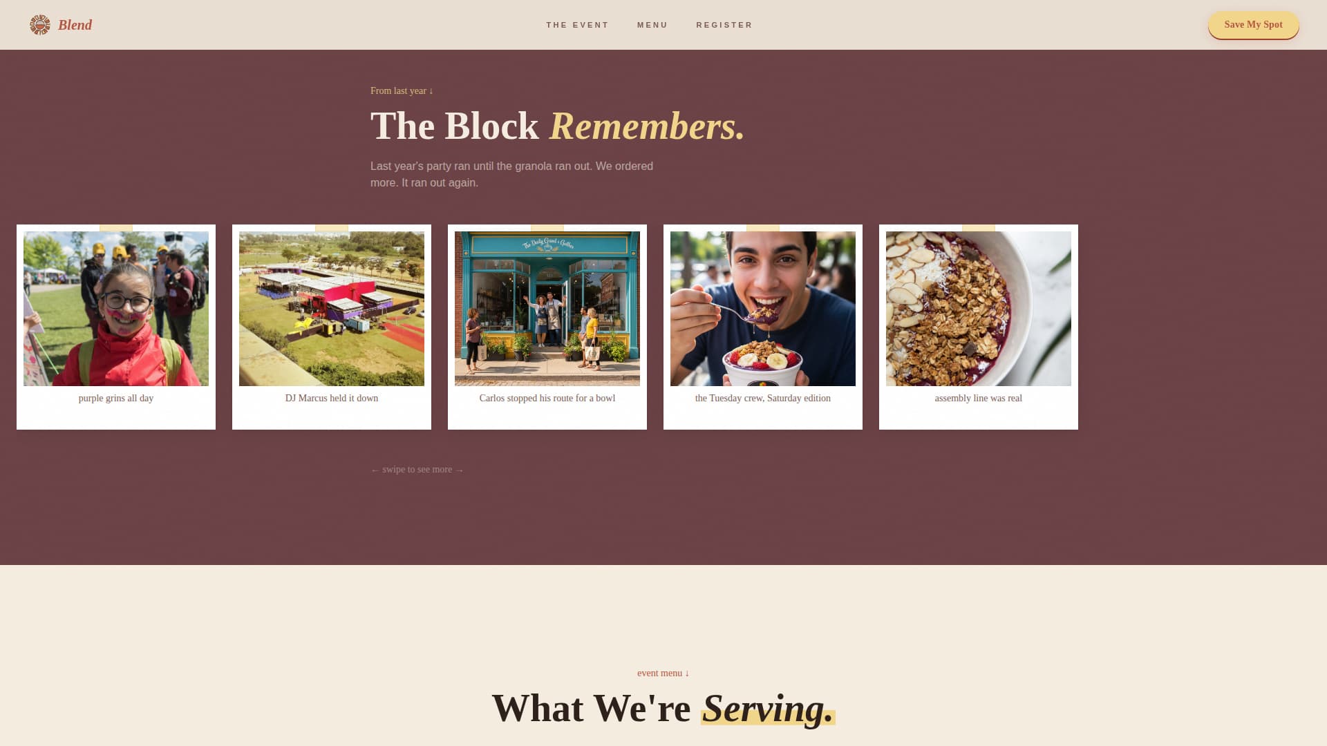 Specialist Regional & Specialty Restaurant Professional Website Template