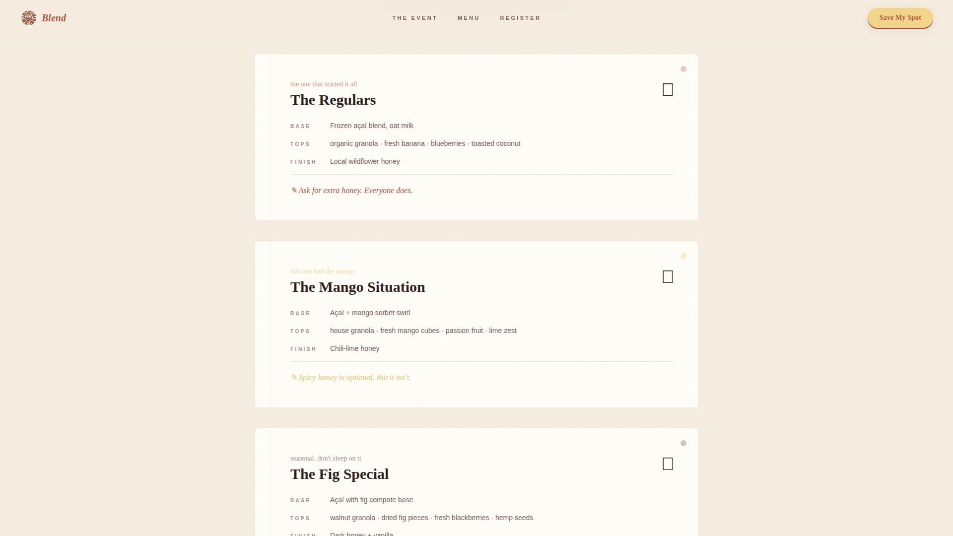 Specialist Regional & Specialty Restaurant Professional Website Template