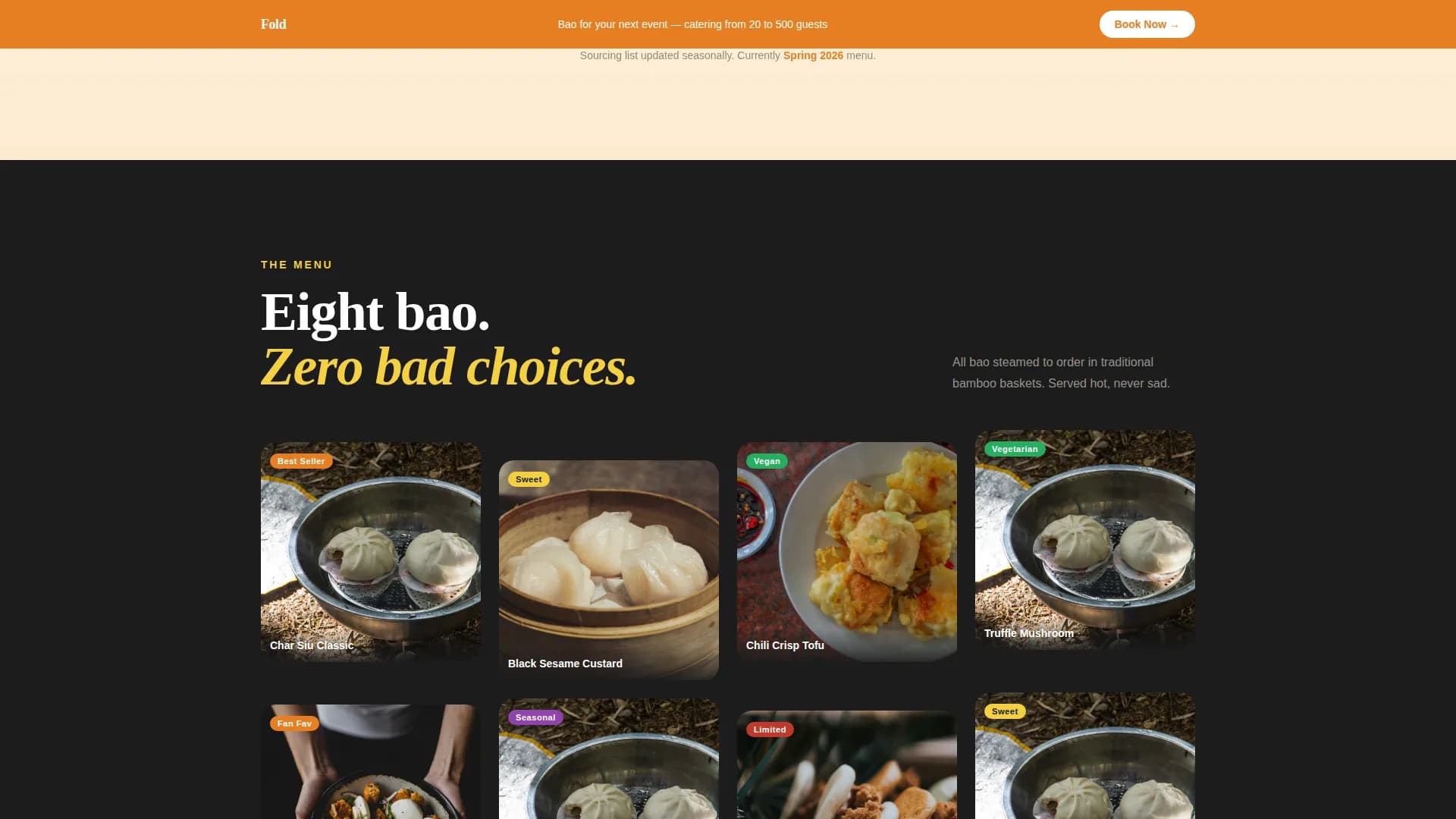 Regional & Specialty Restaurant Appointment Booking Website Template