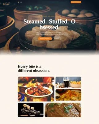 Regional & Specialty Restaurant Appointment Booking Website Template