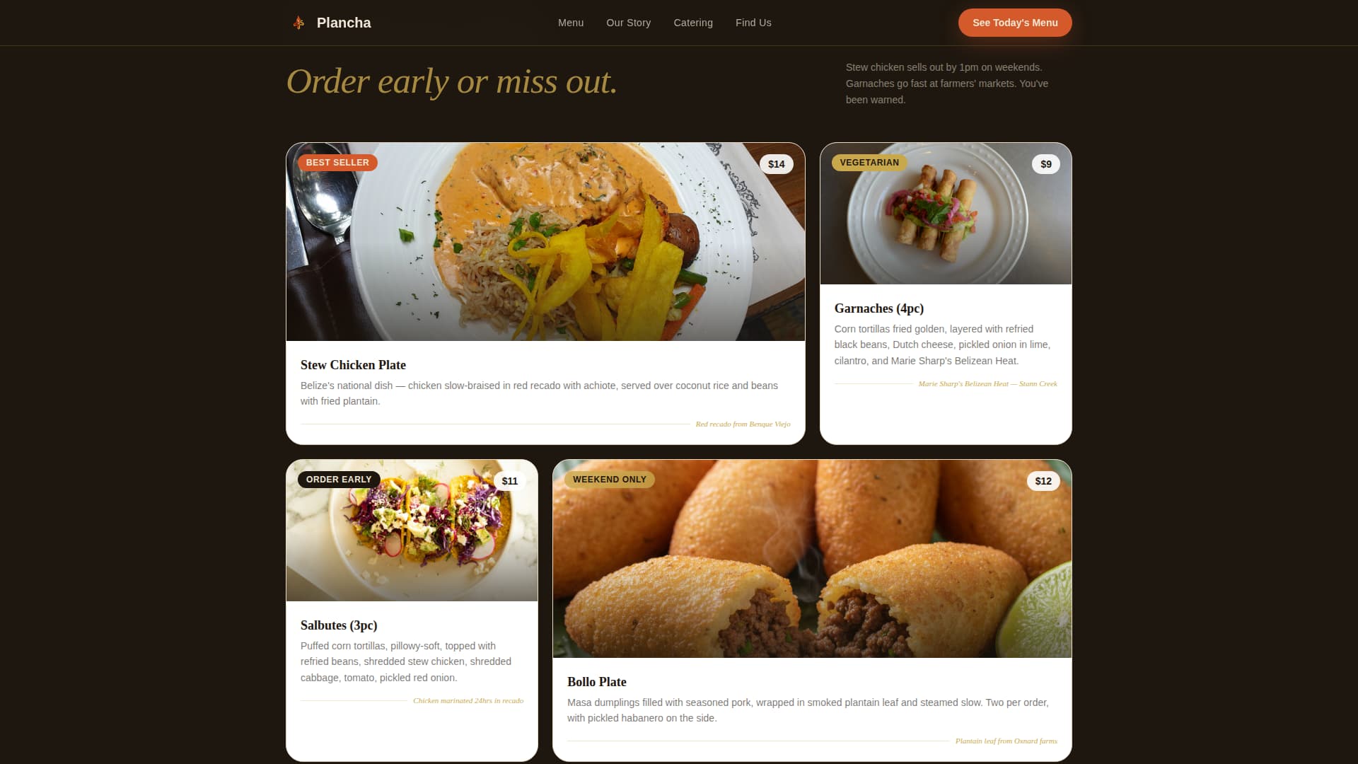 Plancha - Sizzling Foodtruck Landing Page Template