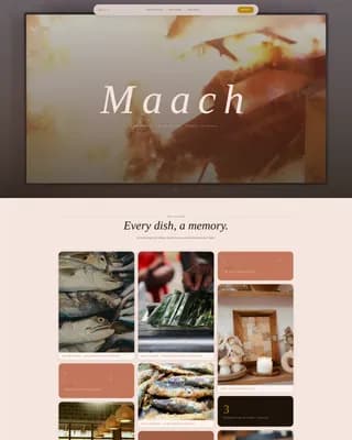 Regional & Specialty Restaurant Appointment Booking Website Template