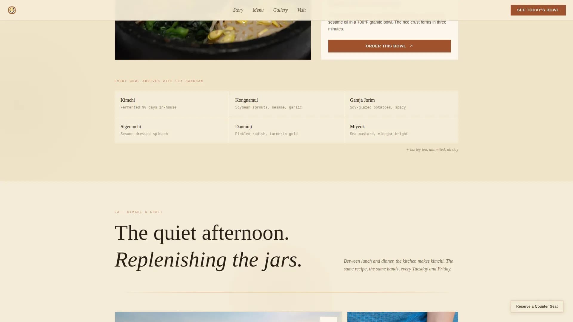 Flame — Heirloom Korean Cuisine Landing Page Template