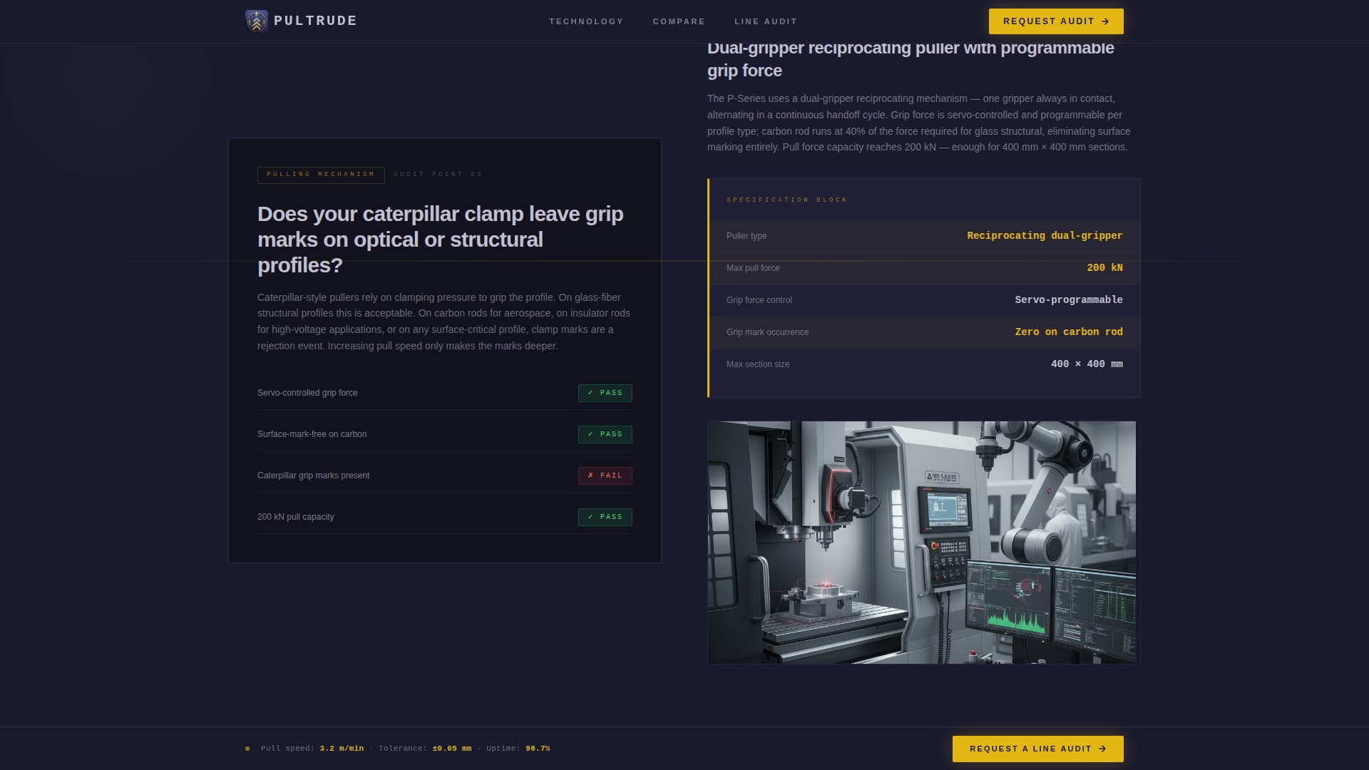 Manufacturing Processes Professional Website Template