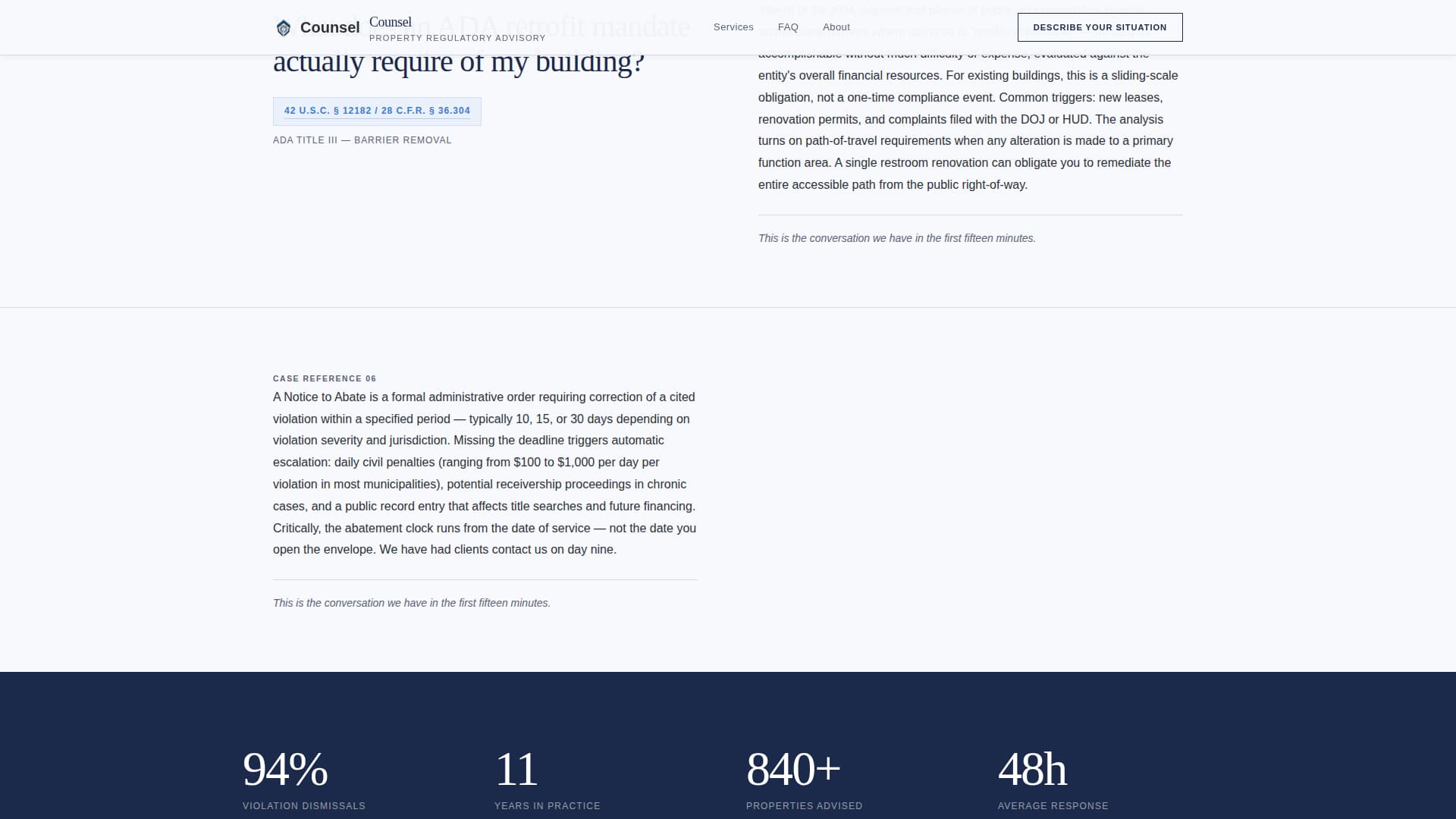Real Estate Consulting Booking Website Template